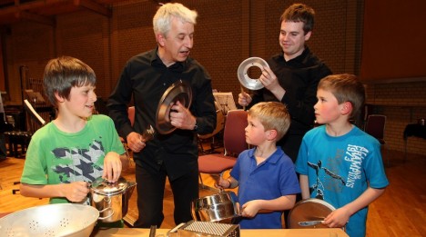 BCMG musicians and young people at Families@4 BCMG musicians and young people at Families@4