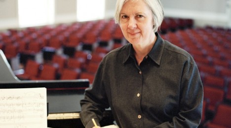 Judith Weir composing at the piano Judith Weir composing at the piano