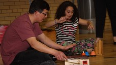 Creating music at Family Music Maze Creating music at Family Music Maze