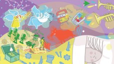 Family Concerts Living Toys illustrated artwork Family Concerts Living Toys illustrated artwork