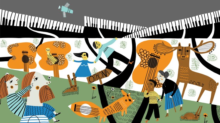 Family Concerts Pathways and Places illustration Family Concerts Pathways and Places illustration