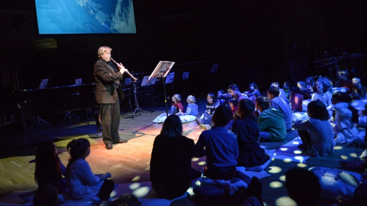 Young audiences enjoying a Families@4 concert Young audiences enjoying a Families@4 concert